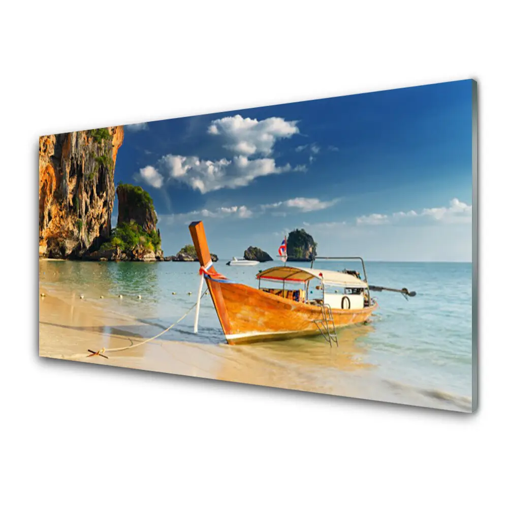 IMPRESSION SUR VERRE 120x80cm Tableaux Image Photo Paysage Nautique