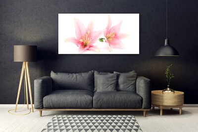 Tableaux sur verre acrylique Fleurs floral rose