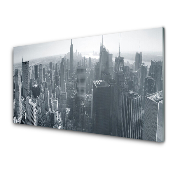 Tableaux sur verre acrylique Ville bâtiments gris