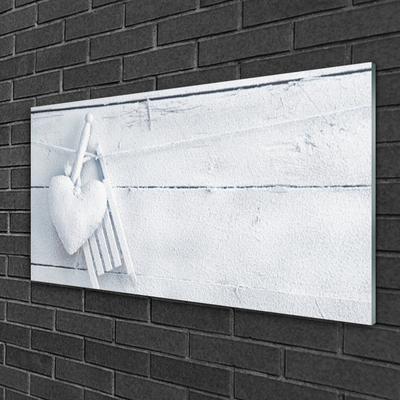 Tableaux sur verre acrylique Abstrait art blanc