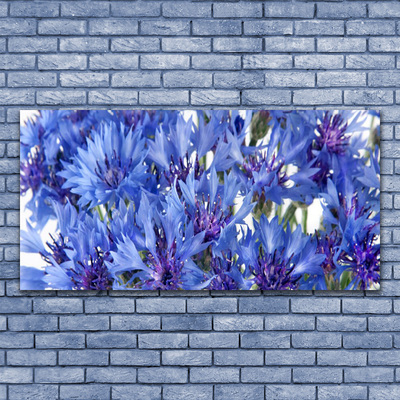 Image sur verre acrylique Fleurs floral violet