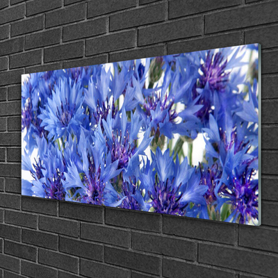 Image sur verre acrylique Fleurs floral violet