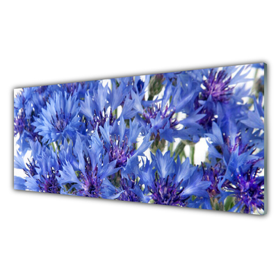 Image sur verre acrylique Fleurs floral violet