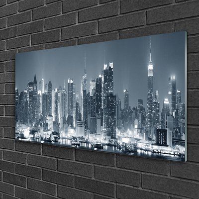 Image sur verre acrylique Ville bâtiments gris