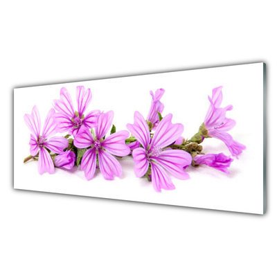 Image sur verre acrylique Fleurs floral rose