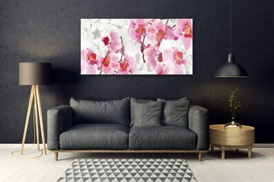 Image sur verre acrylique Fleurs floral rose