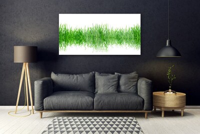 Image sur verre acrylique Herbe nature vert