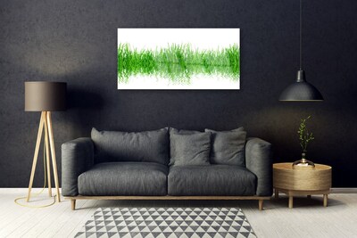 Image sur verre acrylique Herbe nature vert