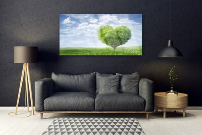 Image sur verre acrylique Arbre nature vert