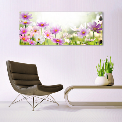 Image sur verre acrylique Fleurs floral rose