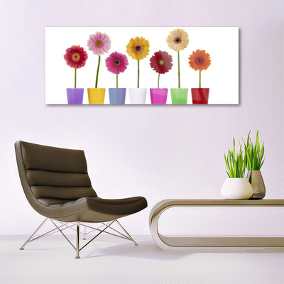 Image sur verre acrylique Fleurs floral multicolore
