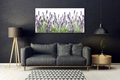 Image sur verre acrylique Fleurs floral violet