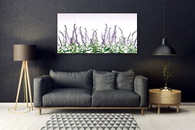 Image sur verre acrylique Fleurs floral violet