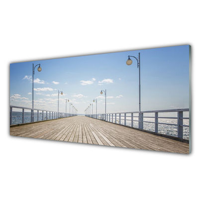 Image sur verre acrylique Pont architecture brun gris