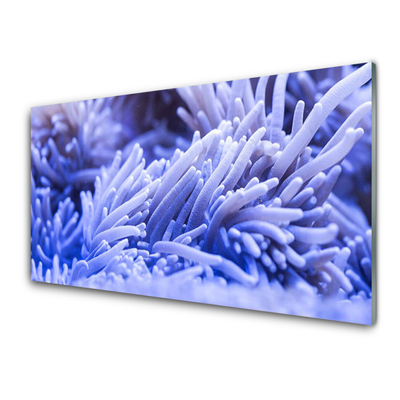 Image sur verre acrylique Abstrait art violet
