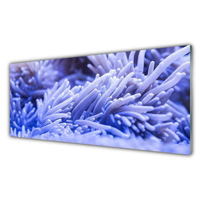 Image sur verre acrylique Abstrait art violet