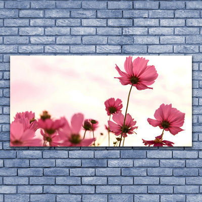 Image sur verre acrylique Fleurs floral rose