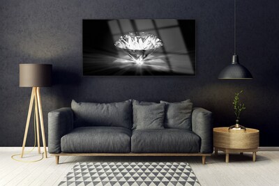 Image sur verre acrylique Diamant art noir