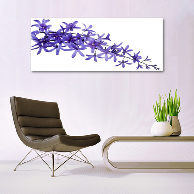 Image sur verre acrylique Fleurs floral violet