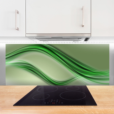 Crédence de cuisine en verre Abstrait art vert gris