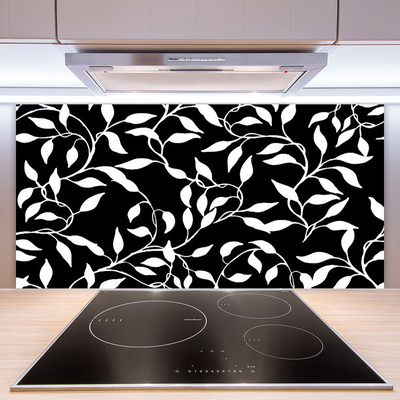 Crédence de cuisine en verre Abstrait art noir blanc