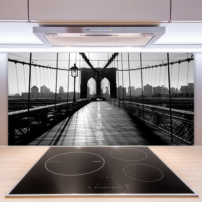 Crédence de cuisine en verre Pont architecture gris