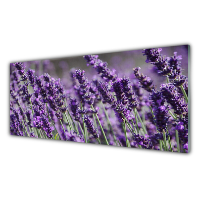 Crédence de cuisine en verre Fleurs floral violet