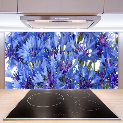 Panneaux de cuisine en verre Fleurs floral violet