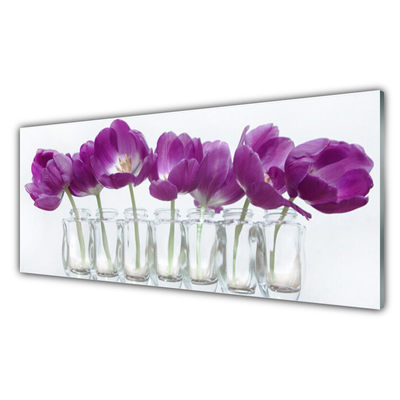 Panneaux de cuisine en verre Fleurs floral rose