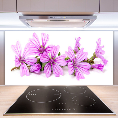 Panneaux de cuisine en verre Fleurs floral rose