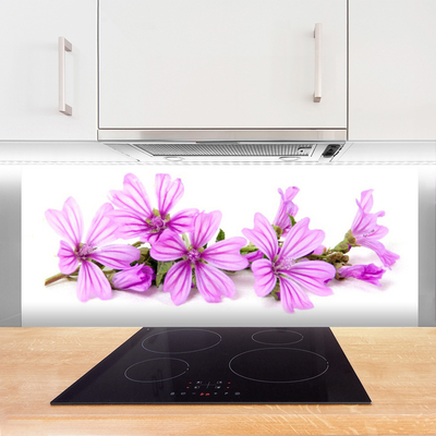 Panneaux de cuisine en verre Fleurs floral rose