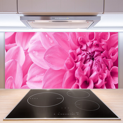 Panneaux de cuisine en verre Fleurs floral rose