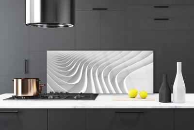 Panneaux de cuisine en verre Abstrait art blanc