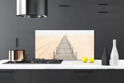 Panneaux de cuisine en verre Pont architecture gris