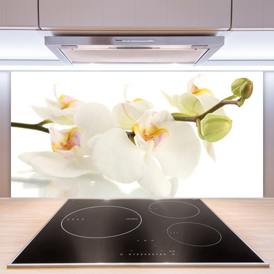 Panneaux de cuisine en verre Fleurs floral blanc