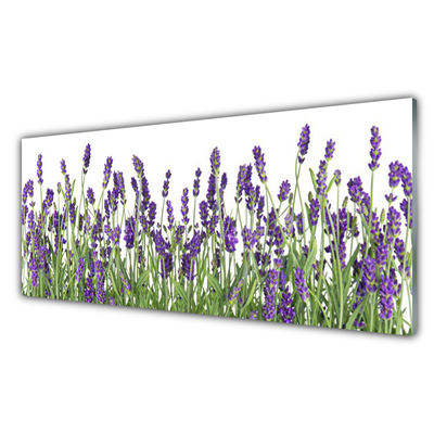 Panneaux de cuisine en verre Fleurs floral violet