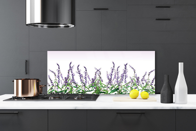 Panneaux de cuisine en verre Fleurs floral violet