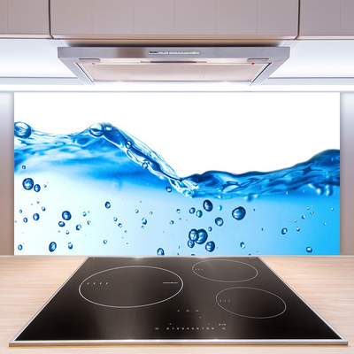 Panneaux de cuisine en verre Eau art bleu