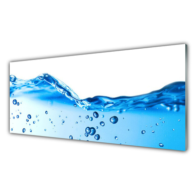 Panneaux de cuisine en verre Eau art bleu
