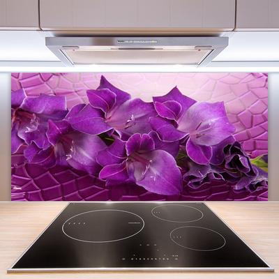 Panneaux de cuisine en verre Fleurs floral rose