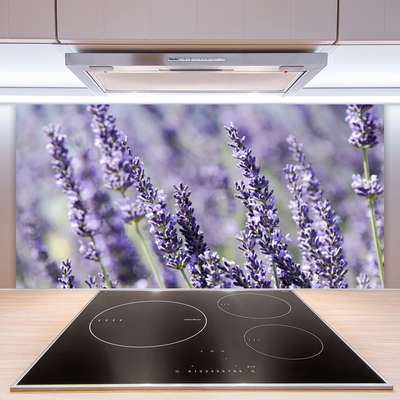 Panneaux de cuisine en verre Fleurs floral violet