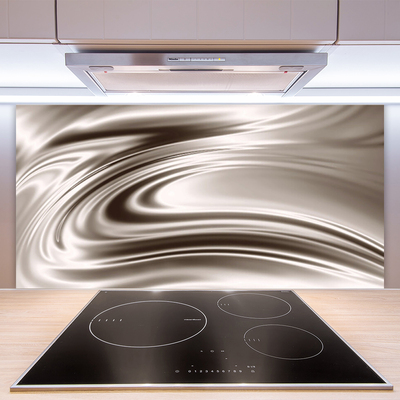 Panneaux de cuisine en verre Abstrait art gris brun