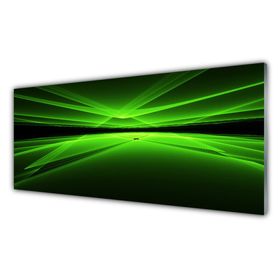 Panneaux de cuisine en verre Abstrait art vert noir