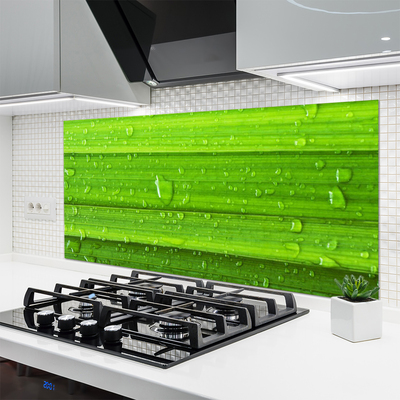 Panneaux de cuisine en verre Herbe nature vert