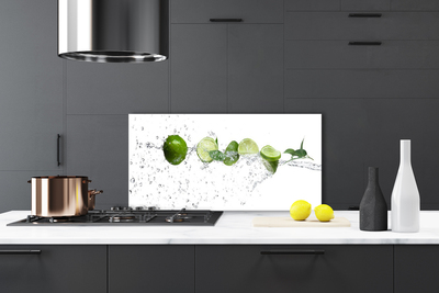 Panneaux de cuisine en verre Citron vert lime eau cuisine vert