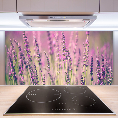 Panneaux de cuisine en verre Fleurs floral violet