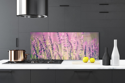 Panneaux de cuisine en verre Fleurs floral violet