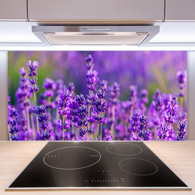 Panneaux de cuisine en verre Fleurs floral violet