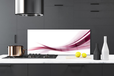 Panneaux de cuisine en verre Abstrait art rouge blanc gris