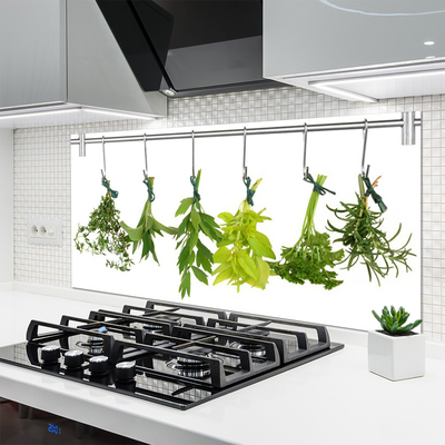 Panneaux de cuisine en verre Feuilles floral vert